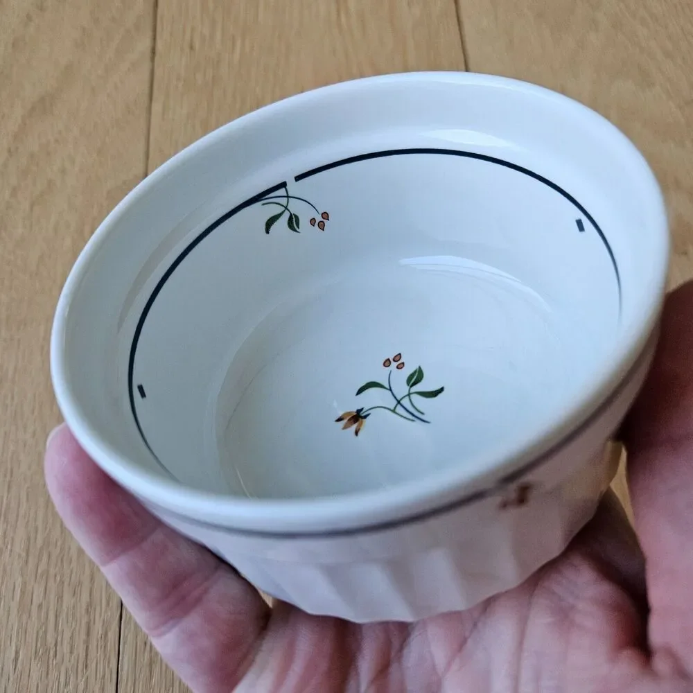 Gorham‎ Gourmet Collection-  Ariana Oven to Table Ramekin x2 171381 cottagecore